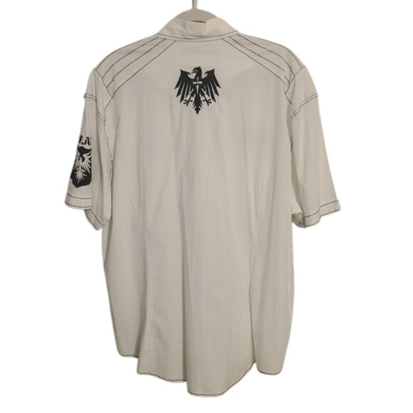 Affliction | Men's White Casual Button-Down Shirt (Size 3XL) - Picture 15 of 16